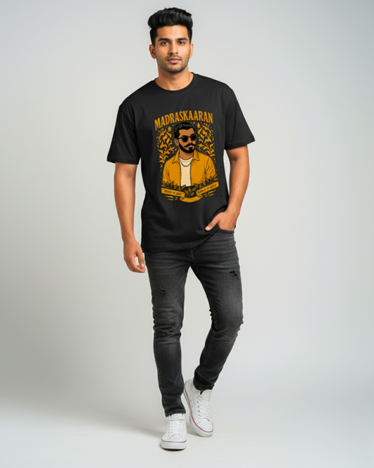 Madraskaaran Heritage Oversized Tee – Premium Interlock Knit